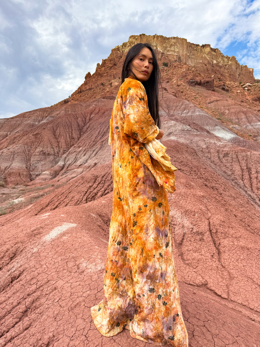 Upcycled Vintage Silk Robe