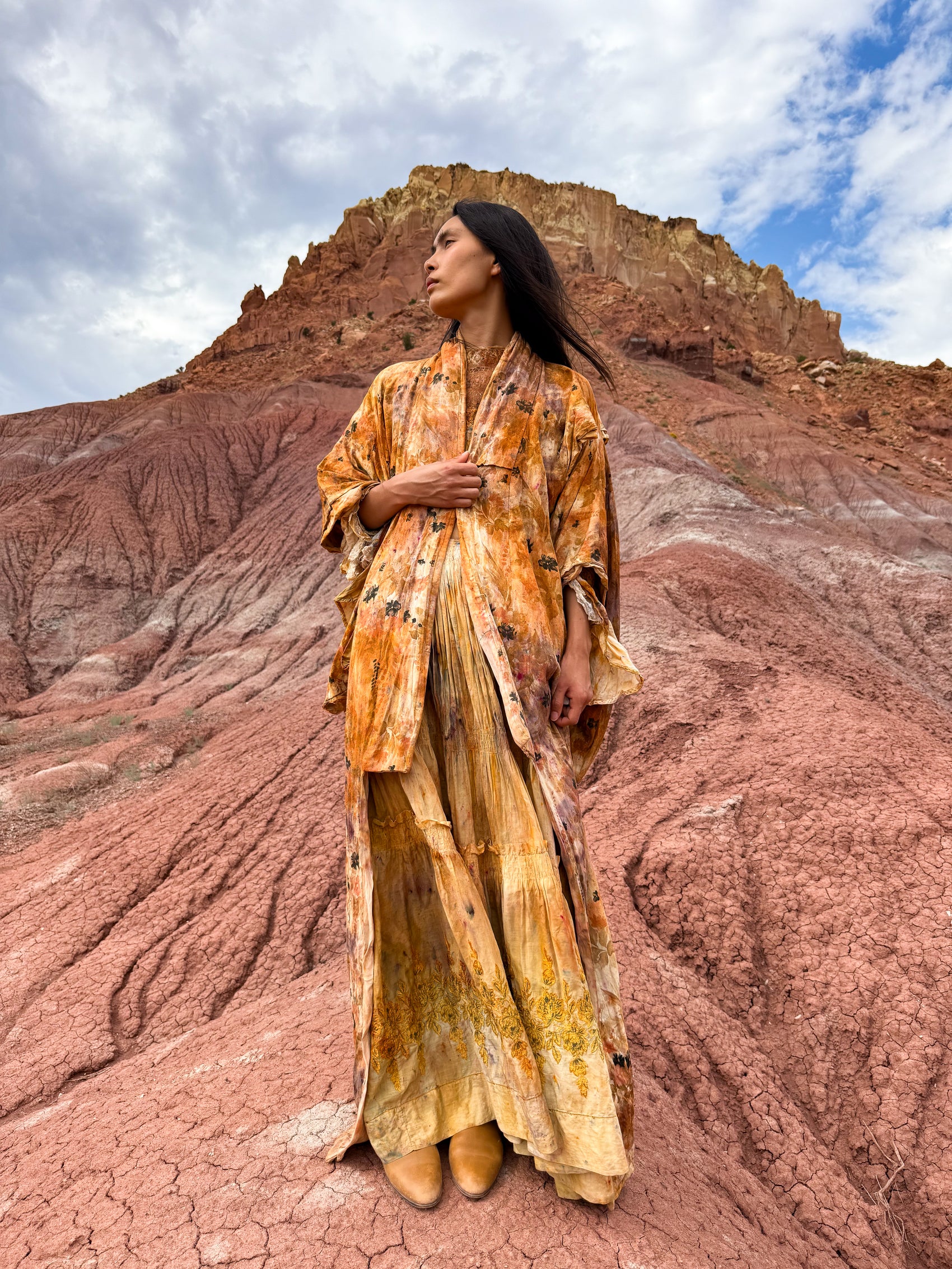 Upcycled Vintage Silk Robe