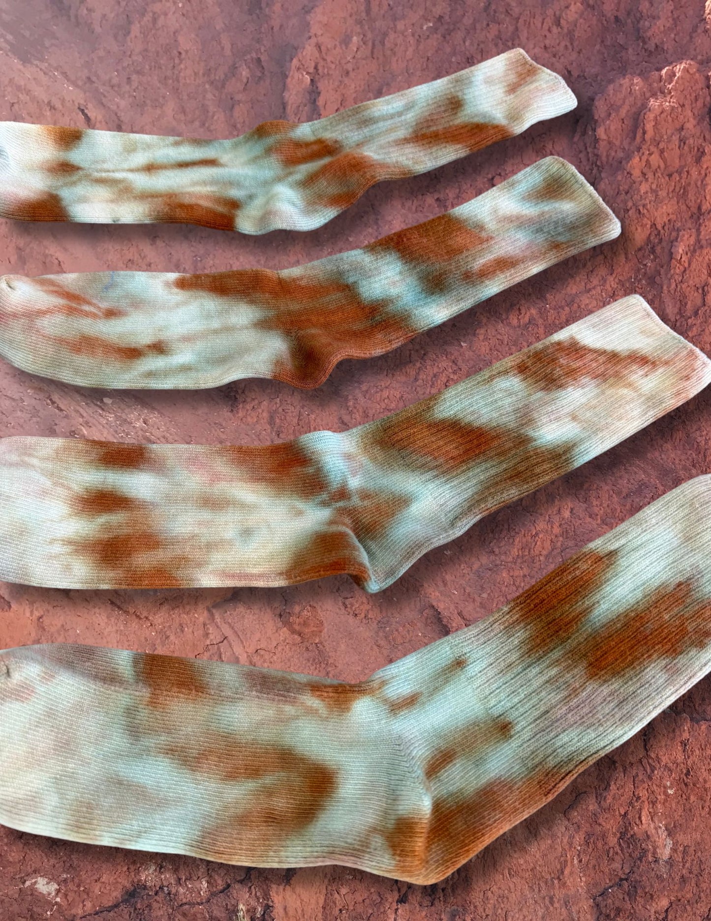 Limited Edition Hand Dyed Softest Socks- Forest Dawn