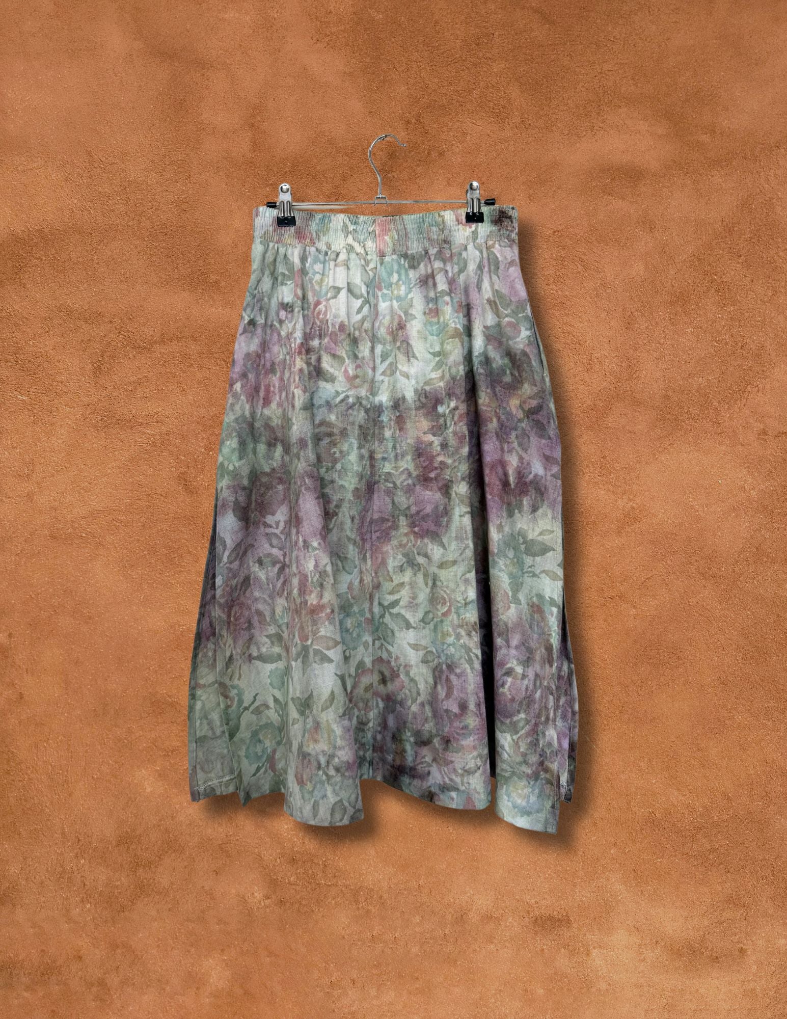 Upcycled Vintage 80s Floral Skirt