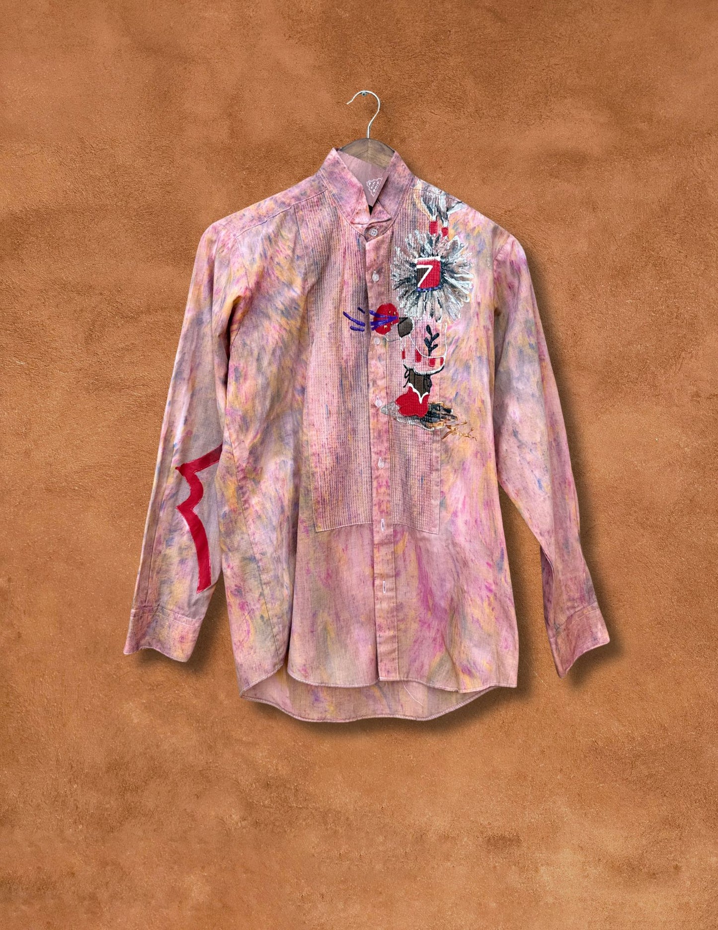 Upcycled Vintage Handpainted Southwest Shirt