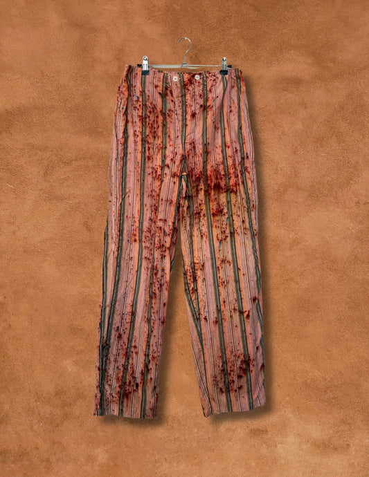 Upcycled Vintage Pajama Pant Terra Cotta