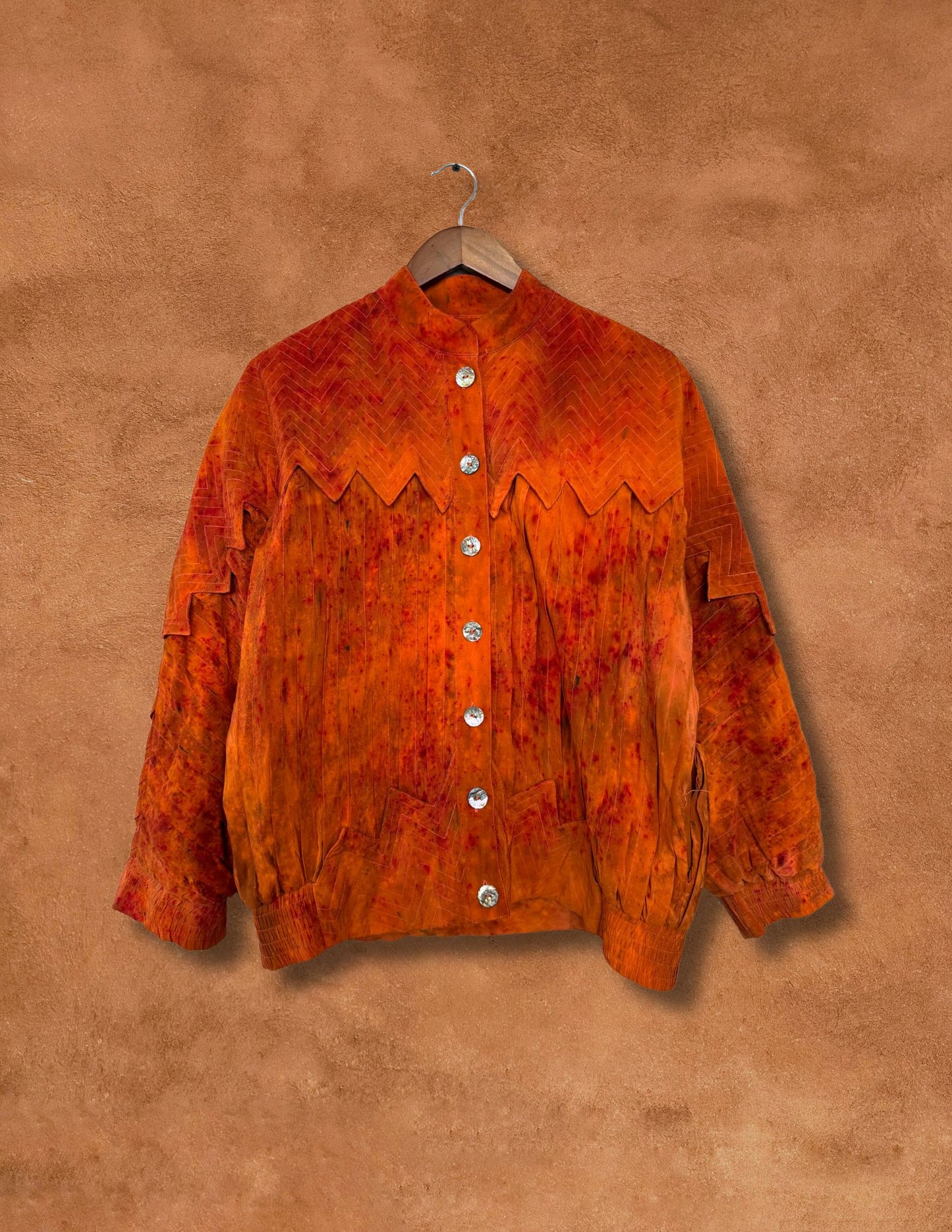 Upcycled Vintage 80s Silk Jacket