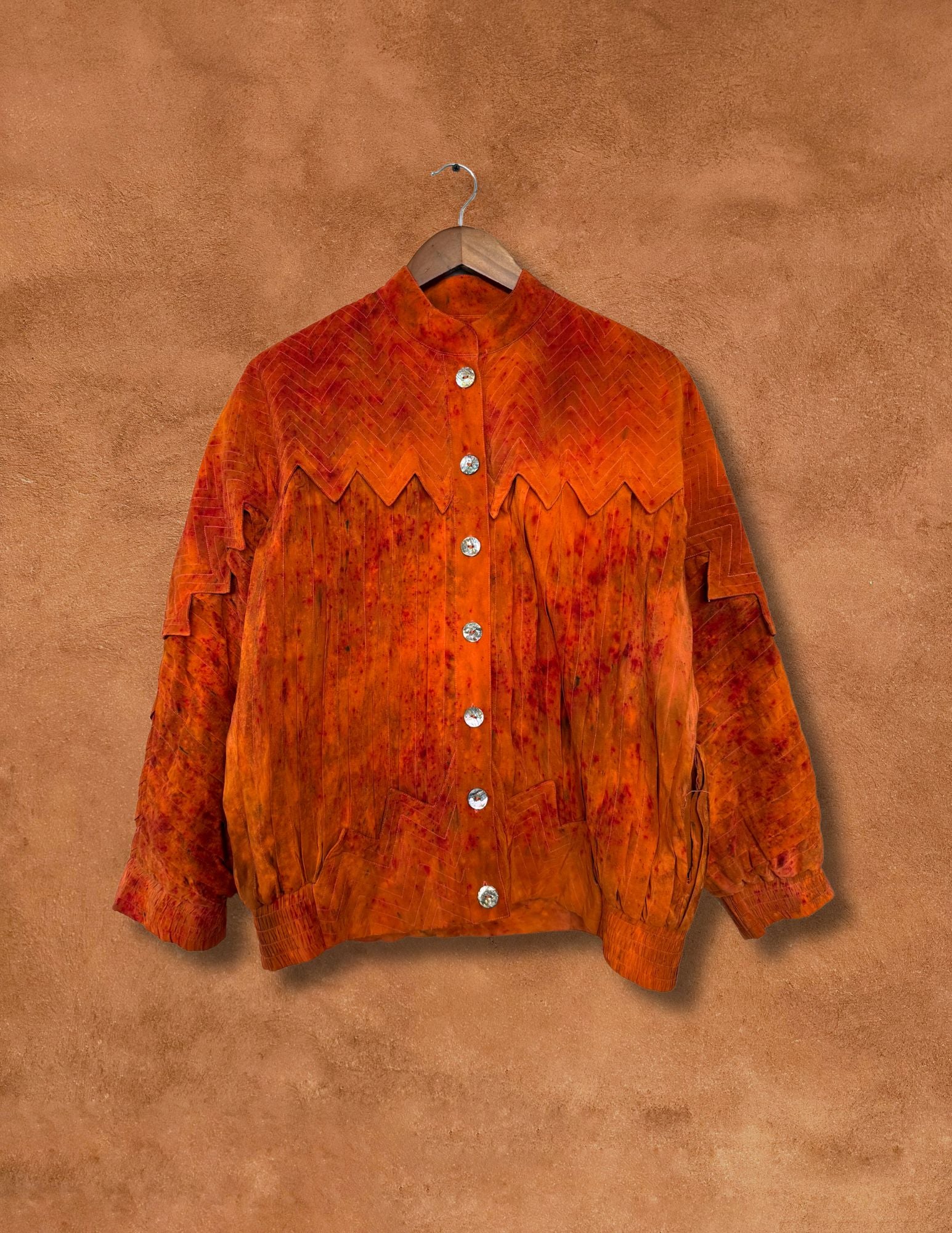 Upcycled Vintage 80s Silk Jacket