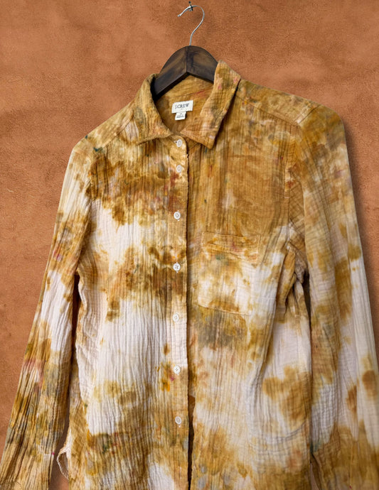 Upcycled Vintage Cotton Gauze Shirt