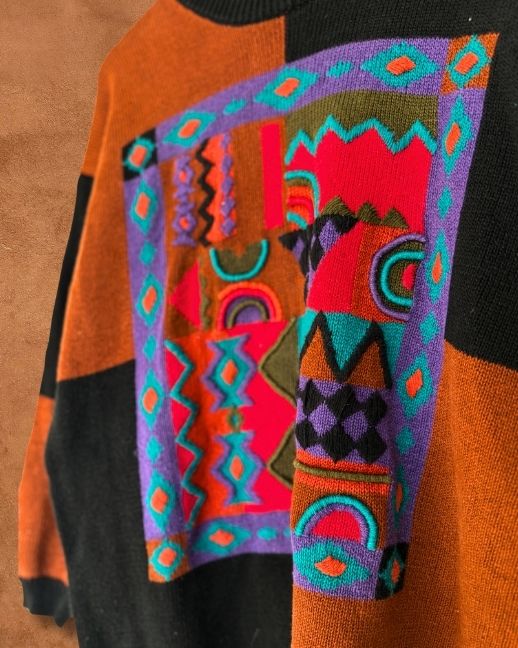 Vintage 80s Abstract Sweater