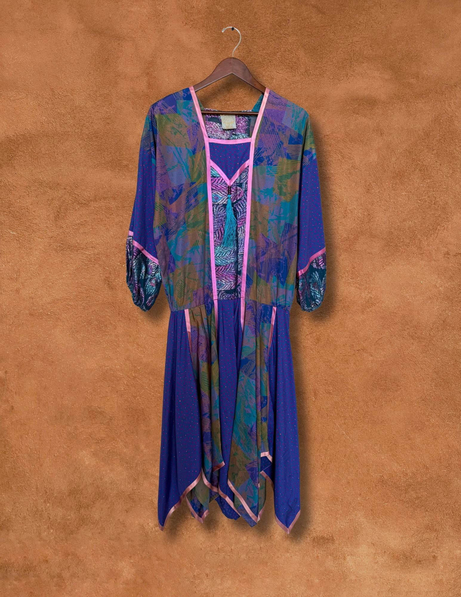 Vintage 80s Patchwork Dress