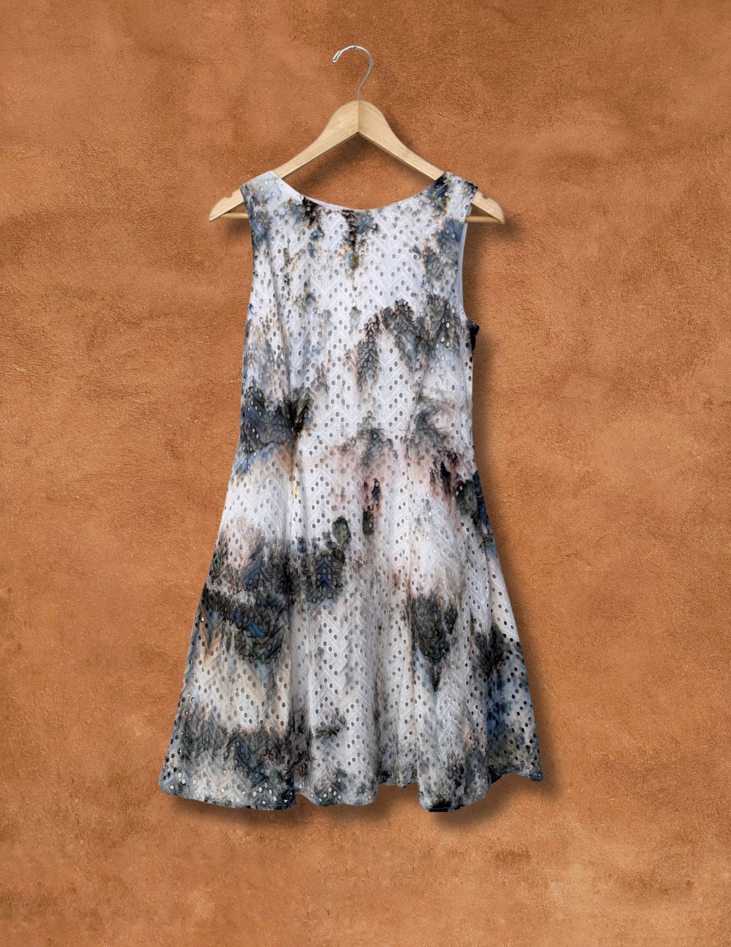 Upcycled Vintage Eyelet Dress 36 x 36
