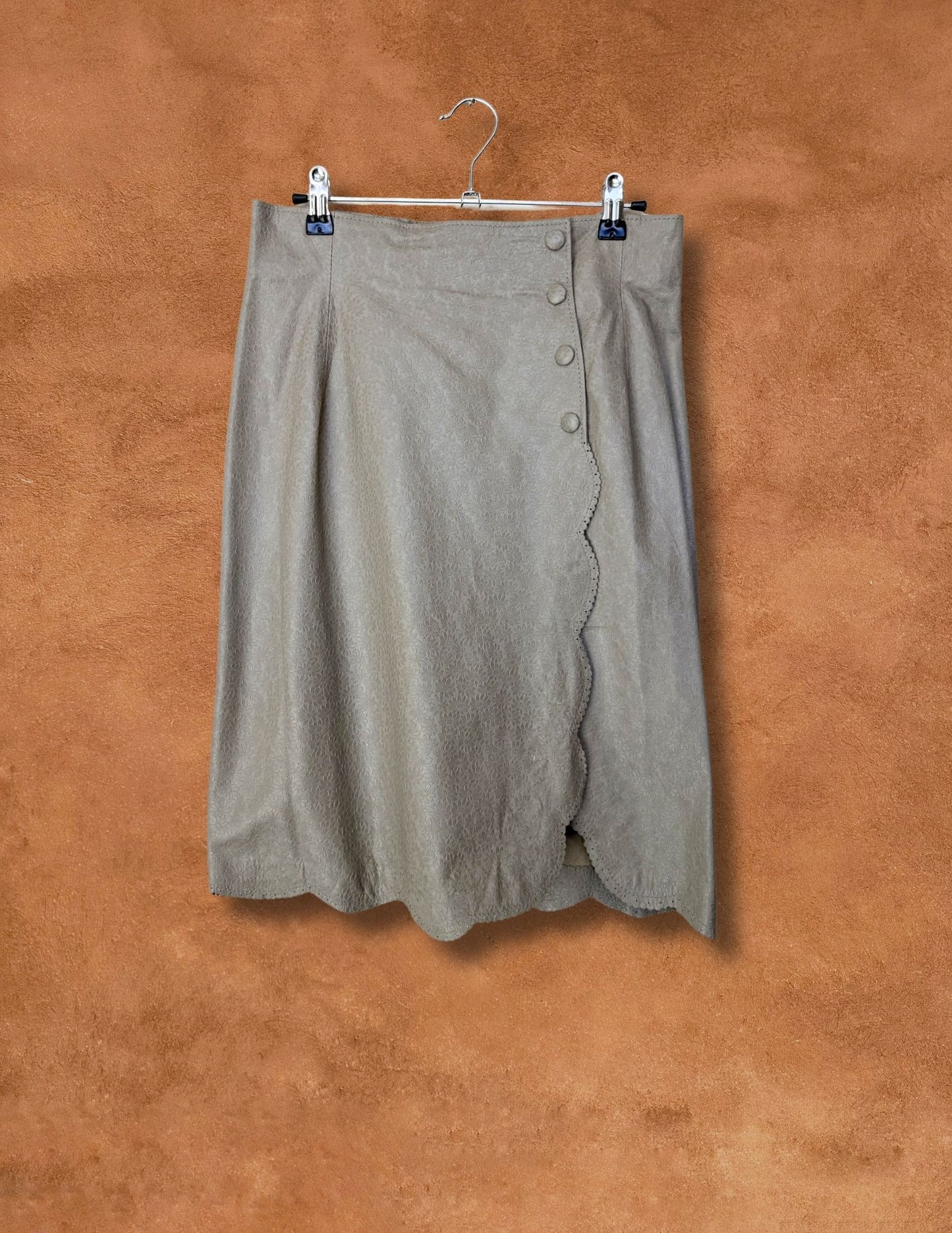 Vintage 70s Leather Skirt 28 x 23