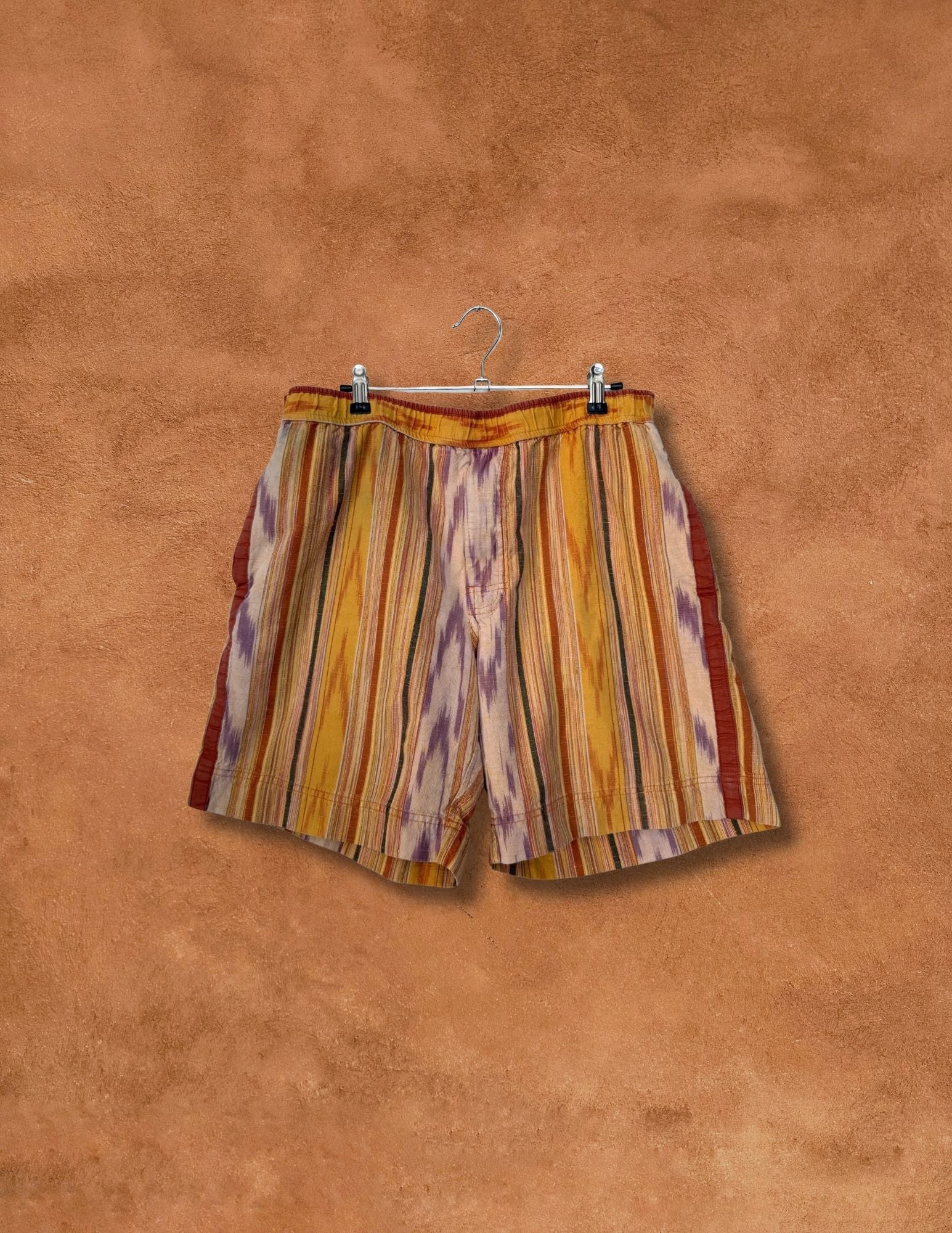 Vintage 90s Southwest Ikat Shorts-34 x 9