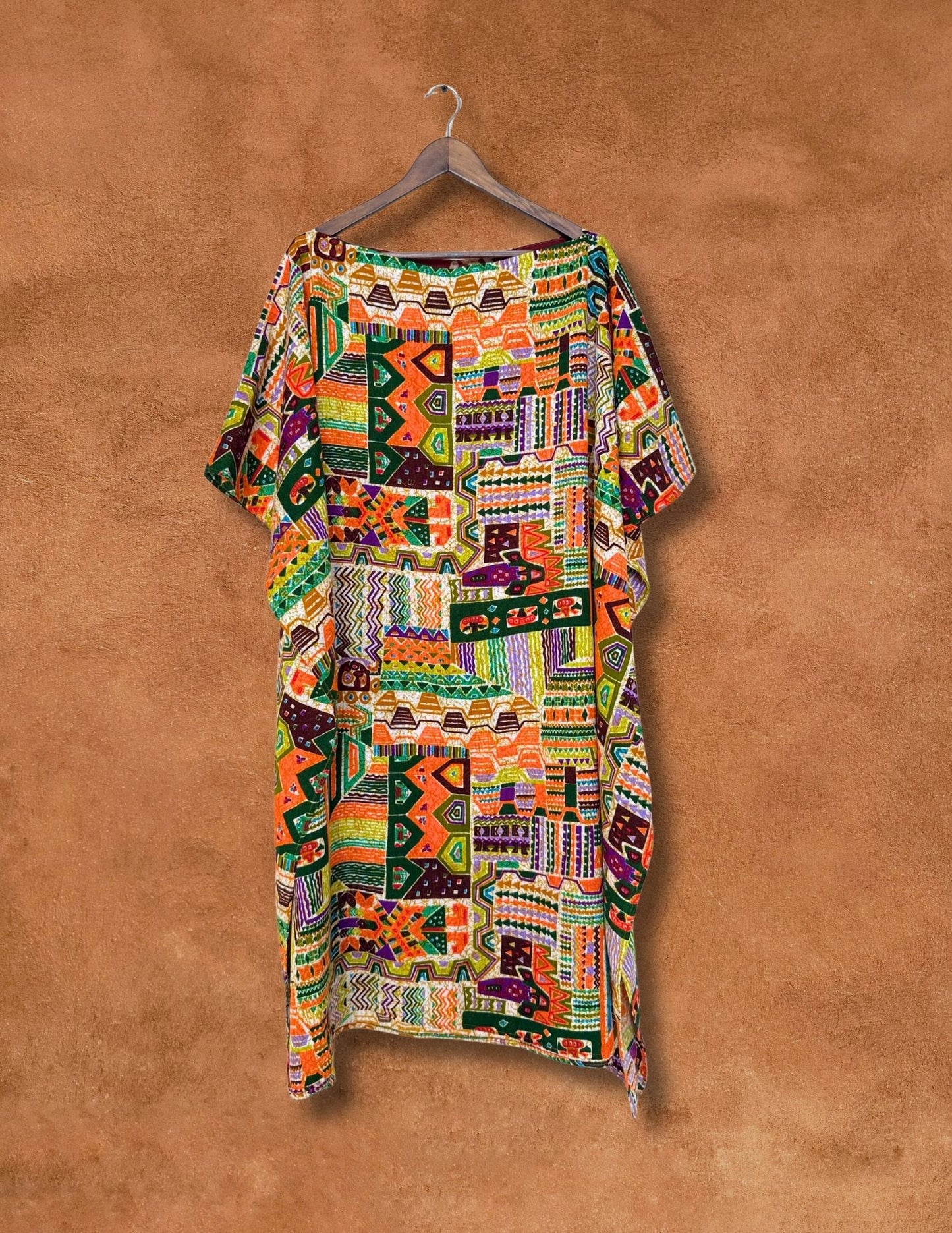 Upcycled Vintage Bark Cloth Top