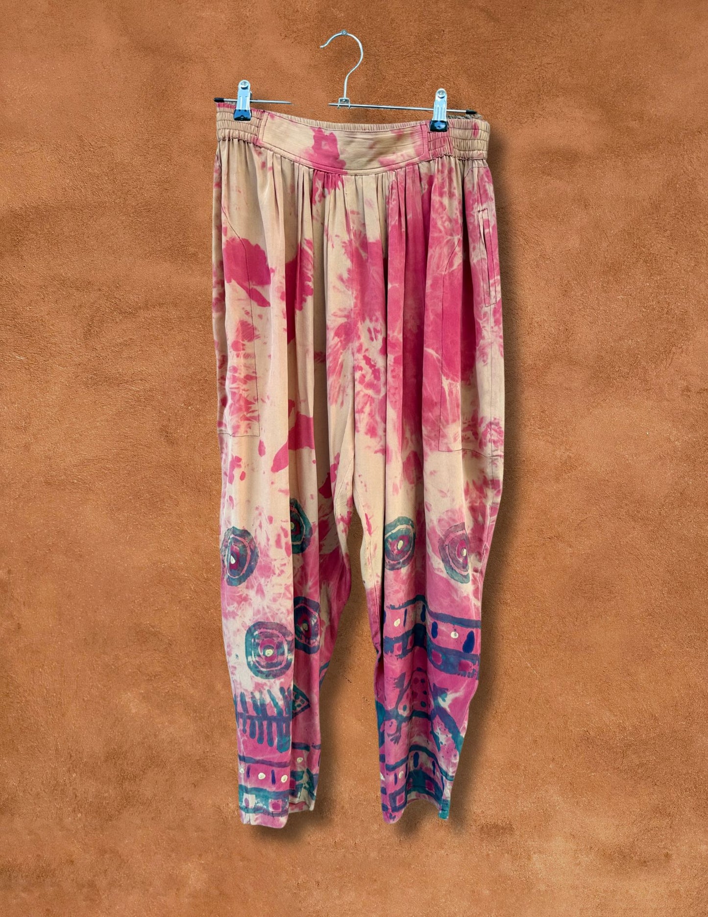 Vintage Silk Handpainted Desert Set