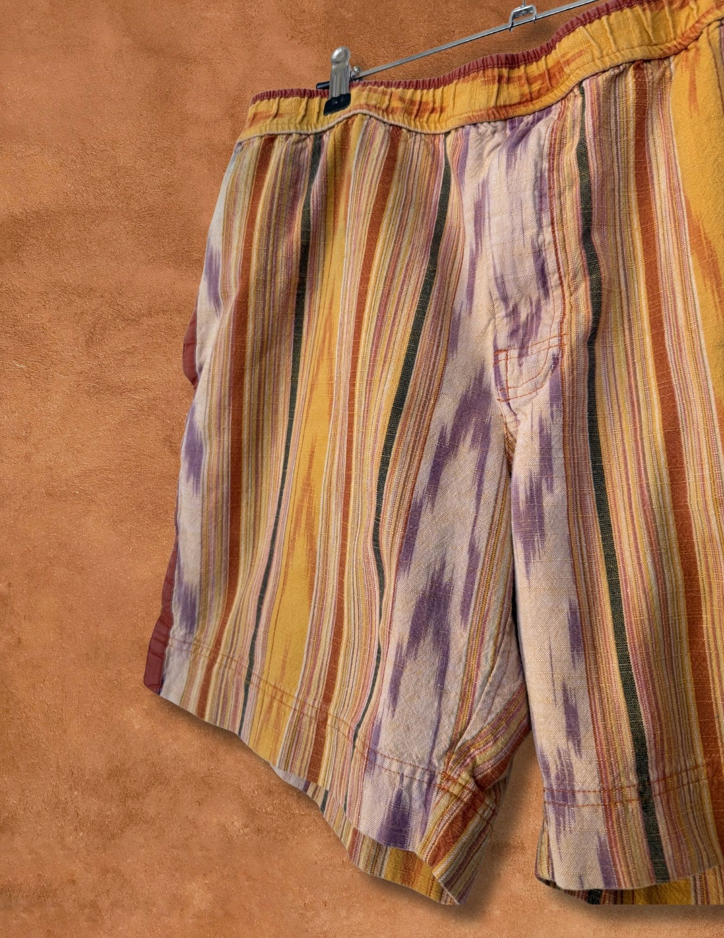 Vintage 90s Southwest Ikat Shorts-34 x 9