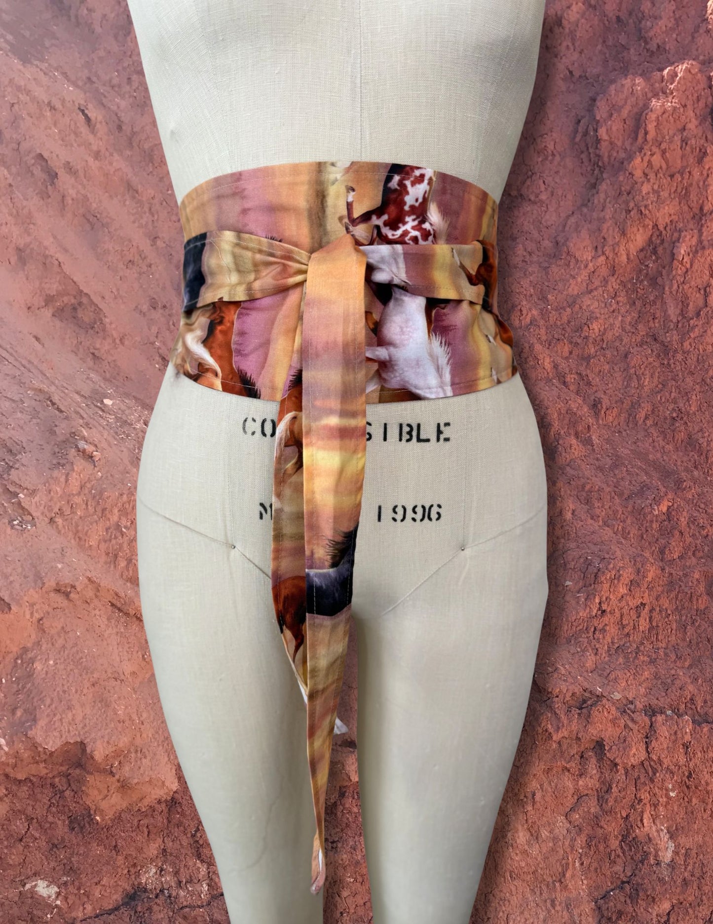 Upcycled Western Sash Belt
