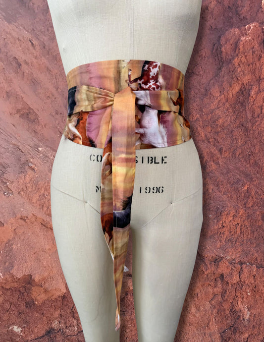 Upcycled Western Sash Belt