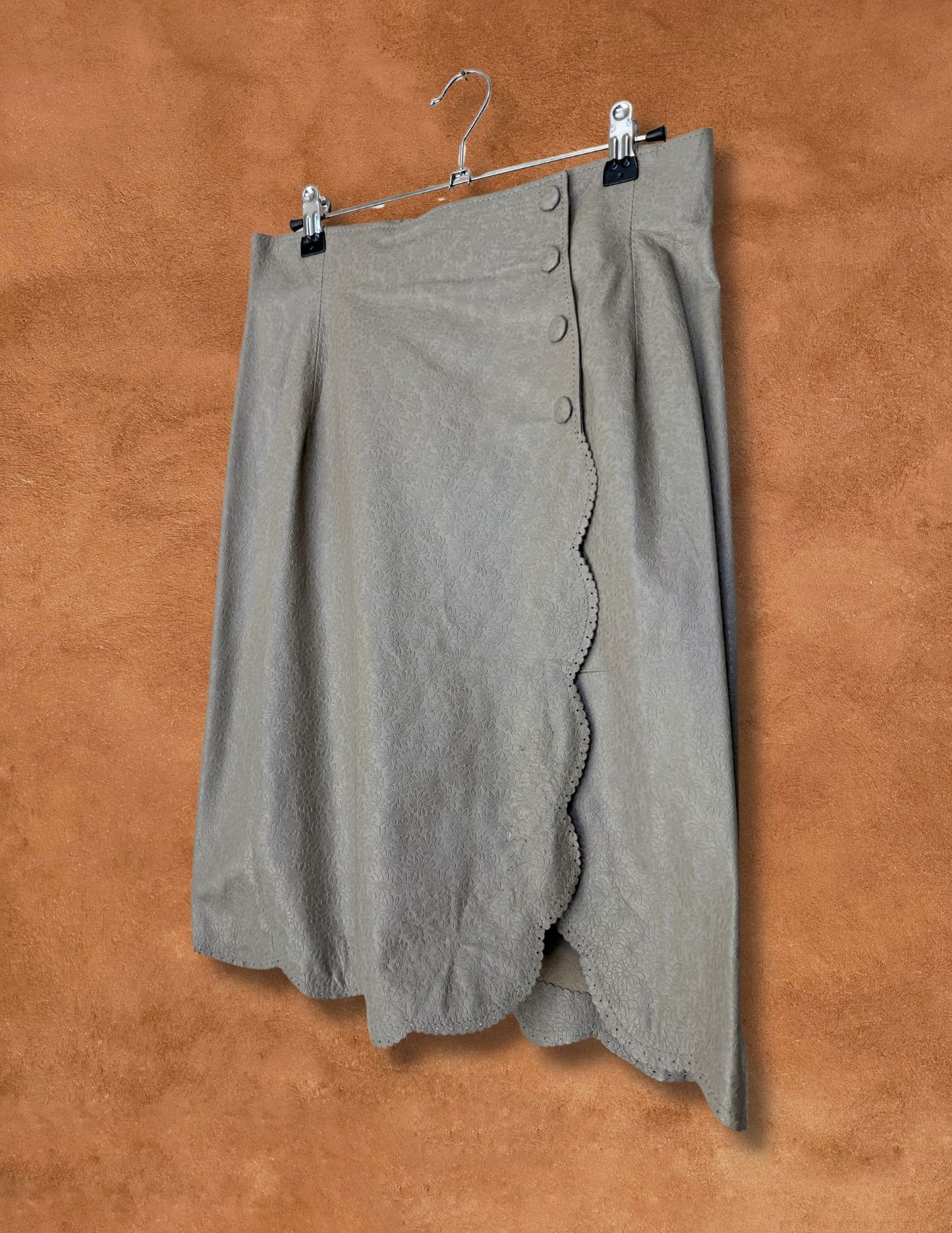 Vintage 70s Leather Skirt 28 x 23