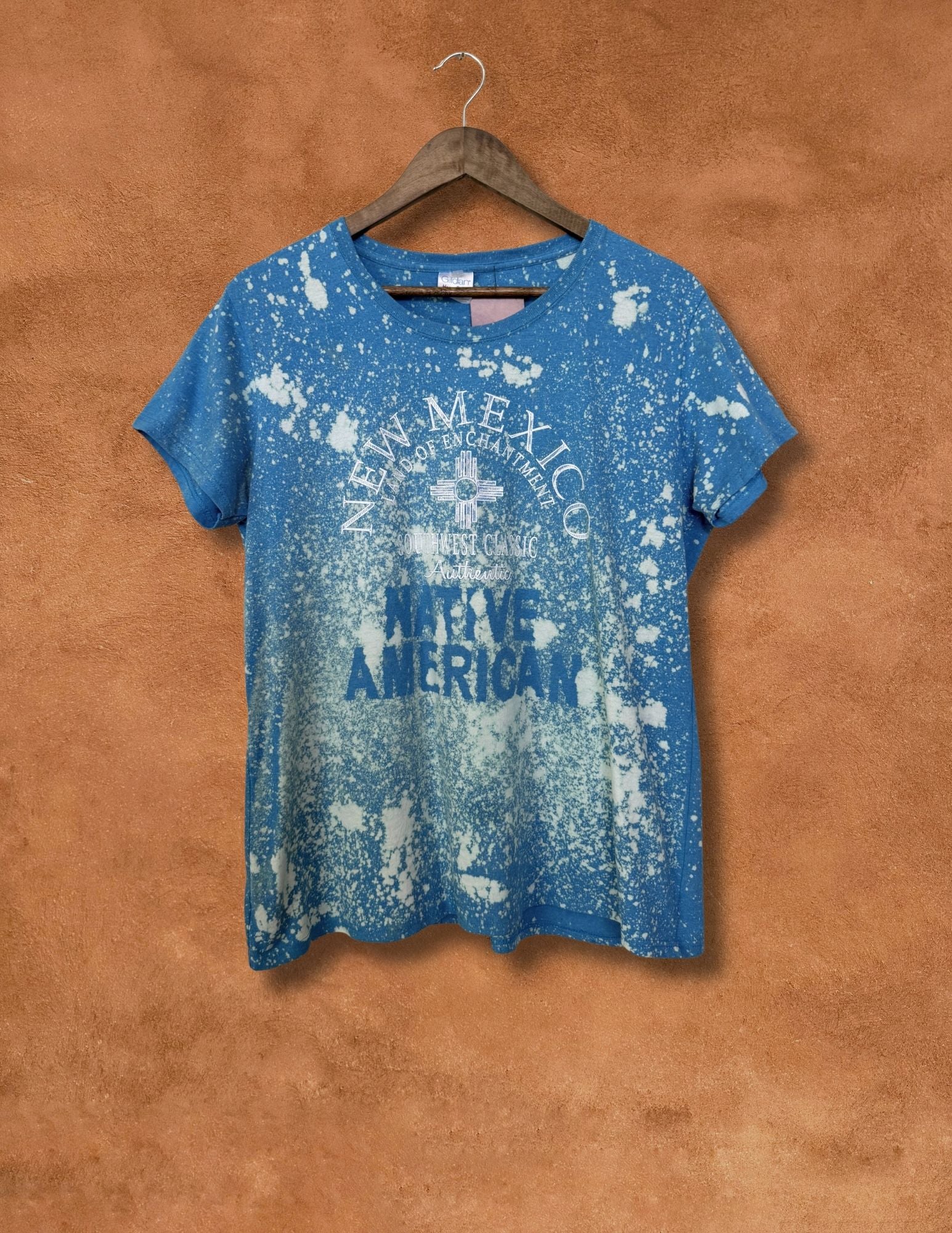 Upcycled Vintage Tee- 44 x 27 NATIVE AMERICAN