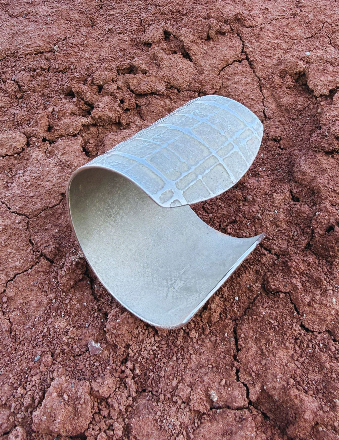 ++ Navajo Made Sterling Silver Plaid Cuff++ by  Diné artist Gino Antonio