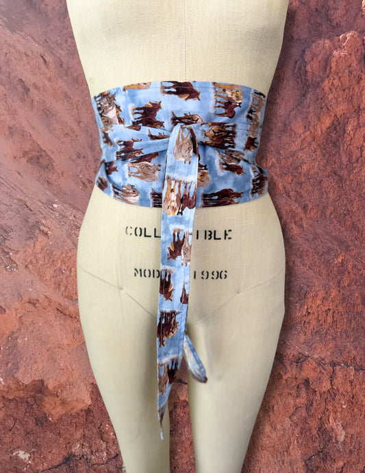 Upcycled Western Sash Belt