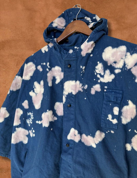 Upcycled Vintage Military Cropped Hoodie