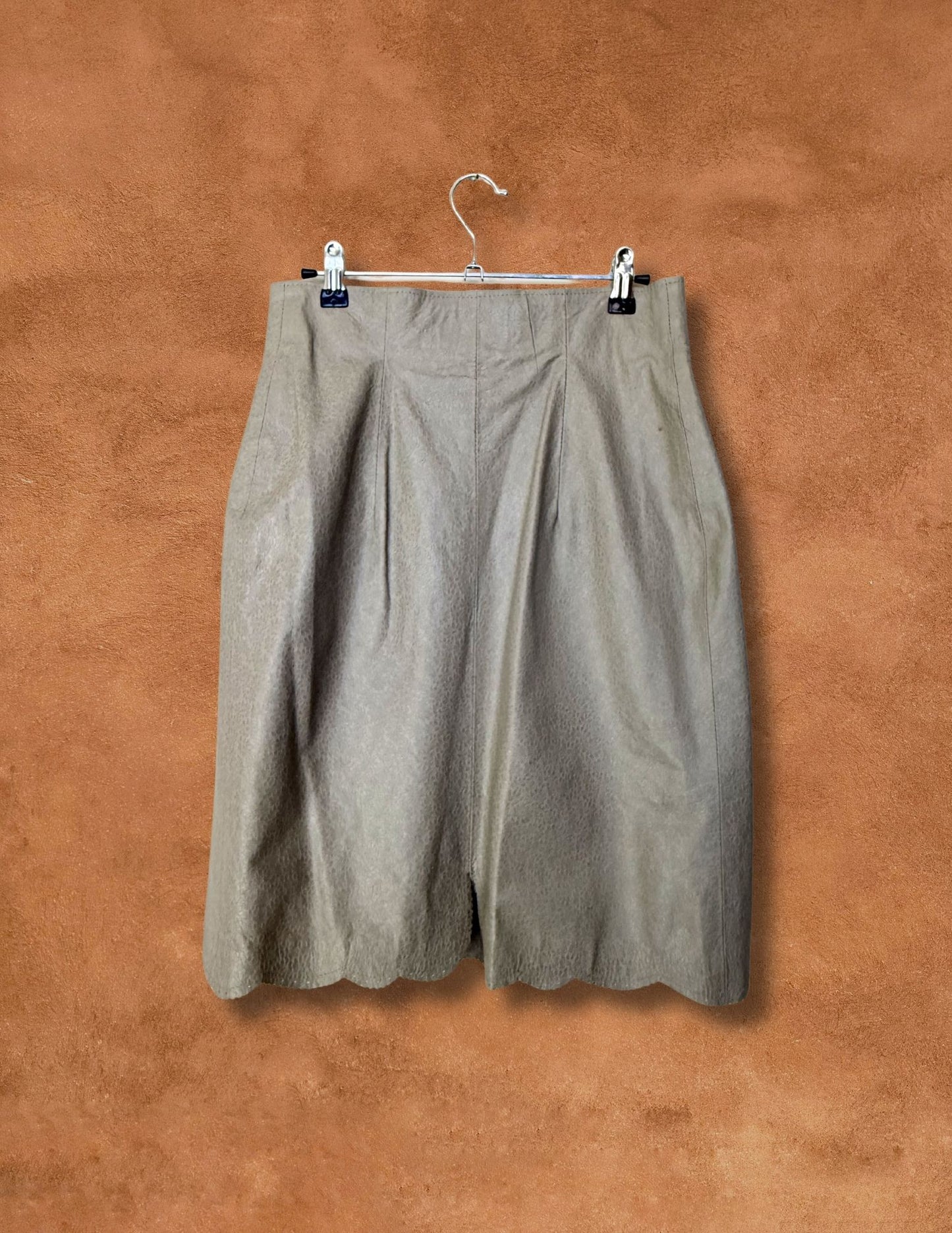 Vintage 70s Leather Skirt 28 x 23