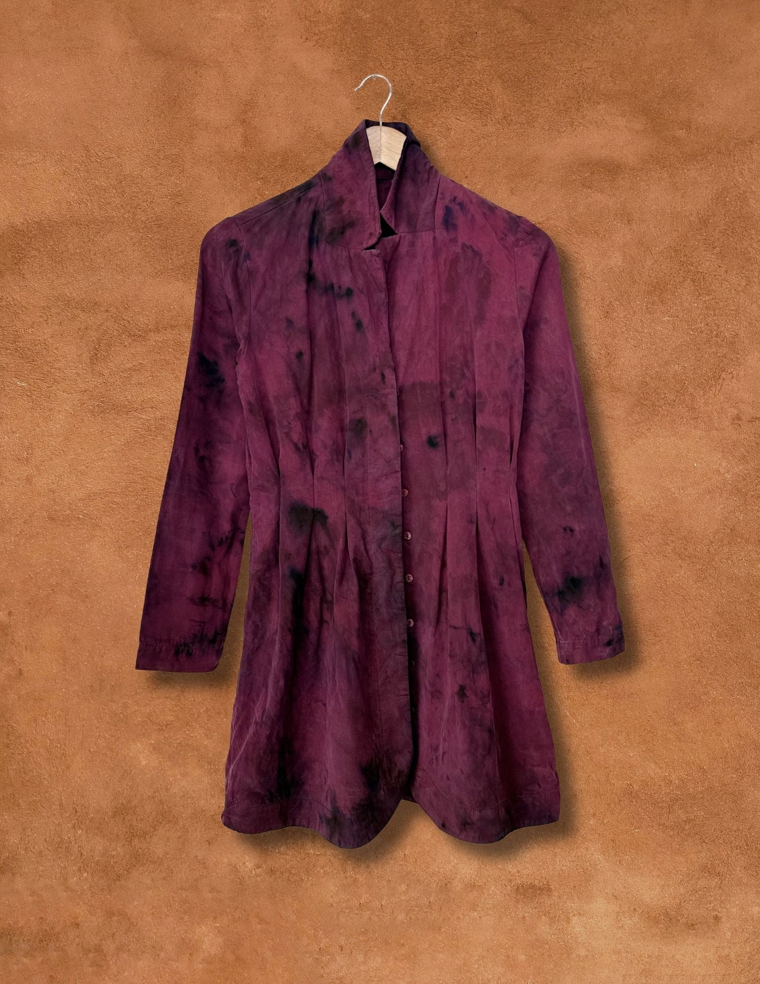 Upcycled Vintage Lyocell Tunic Top - Cactus Flower 36 x 33