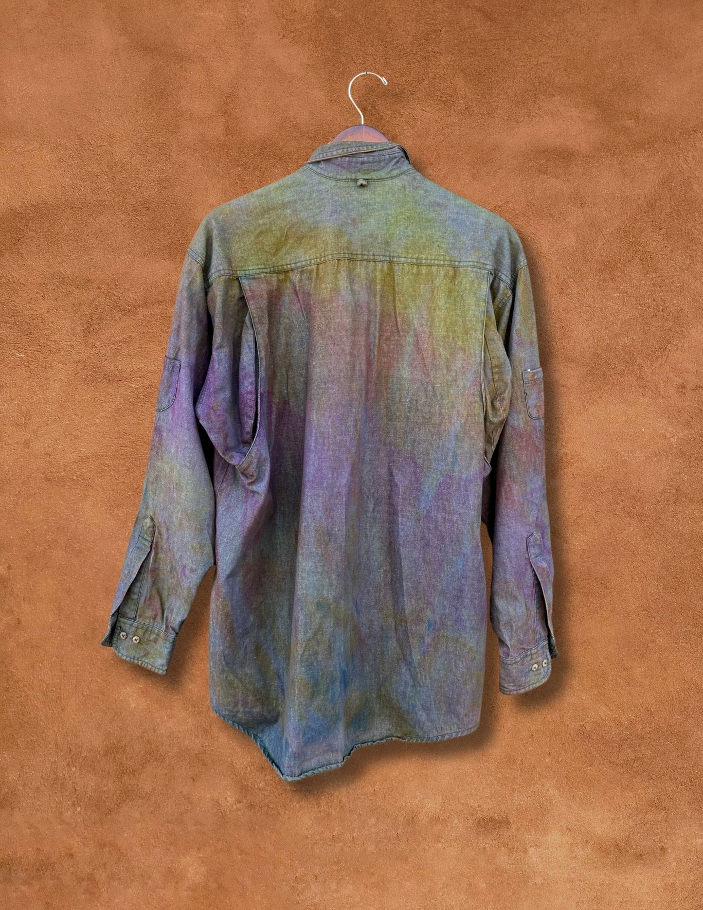Upcycled Denim Utility Shirt