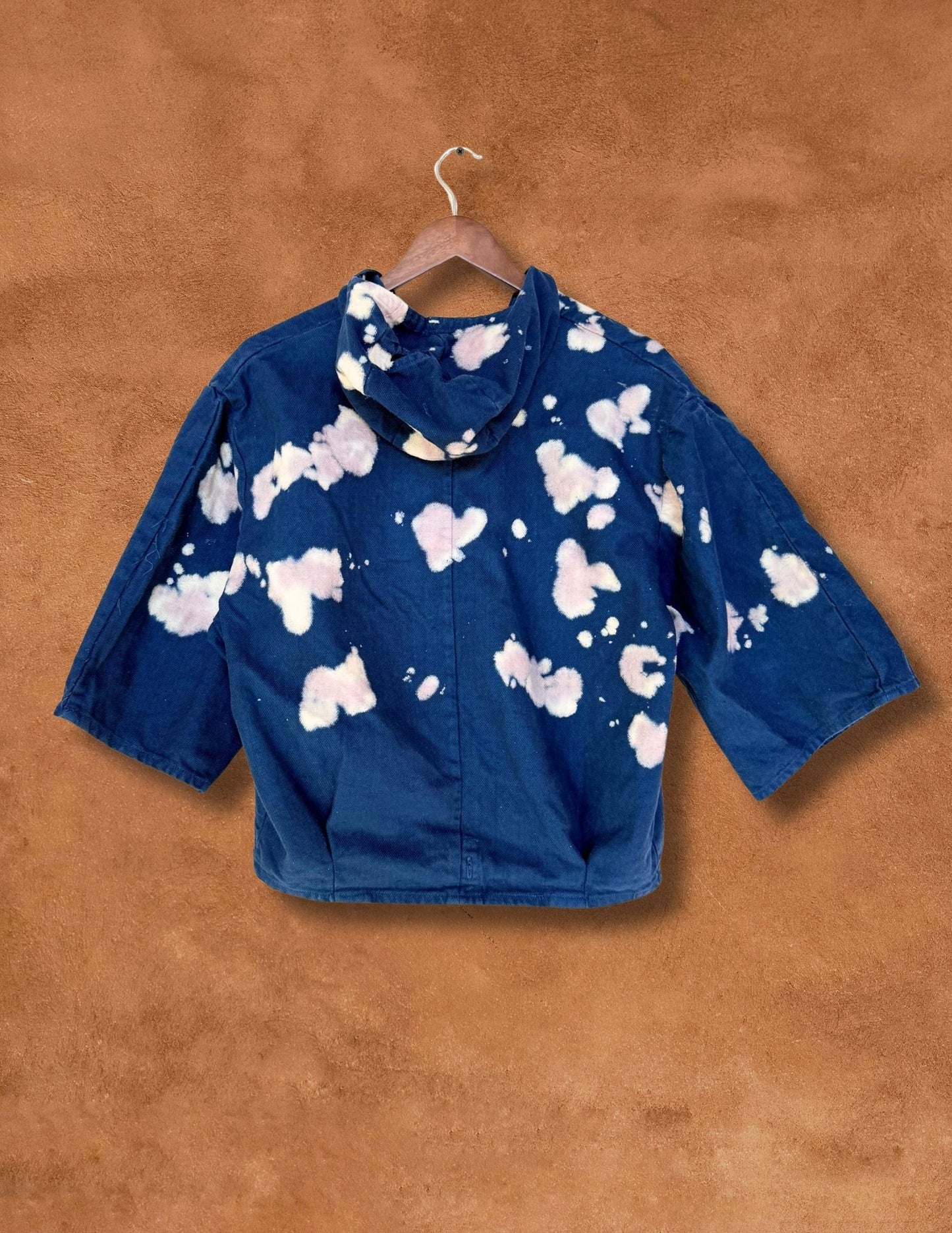 Upcycled Vintage Military Cropped Hoodie