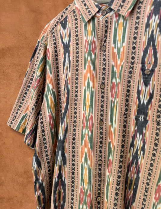 Vintage 80s Southwest Ikat Shirt