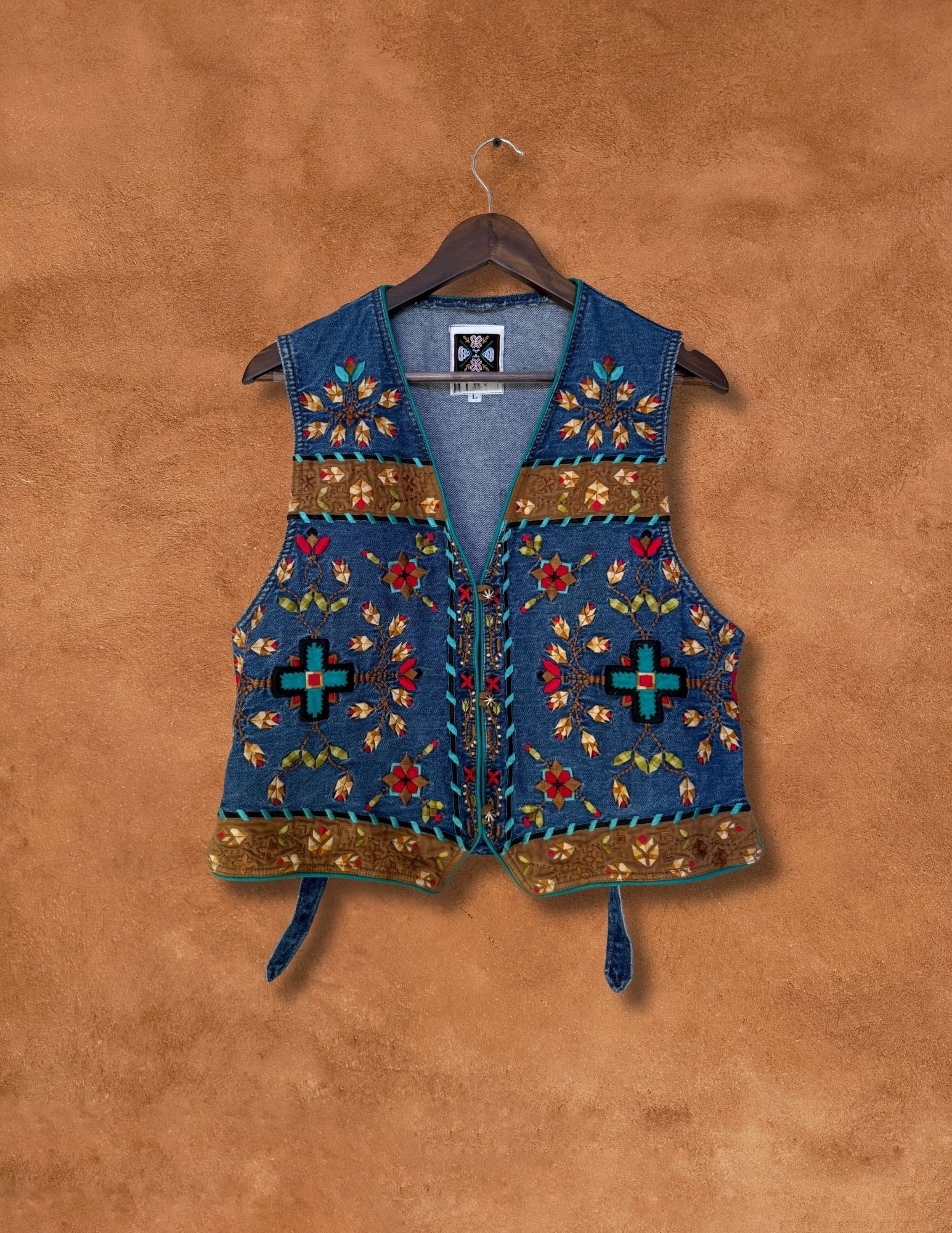 Vintage Embroidered Southwest Vest