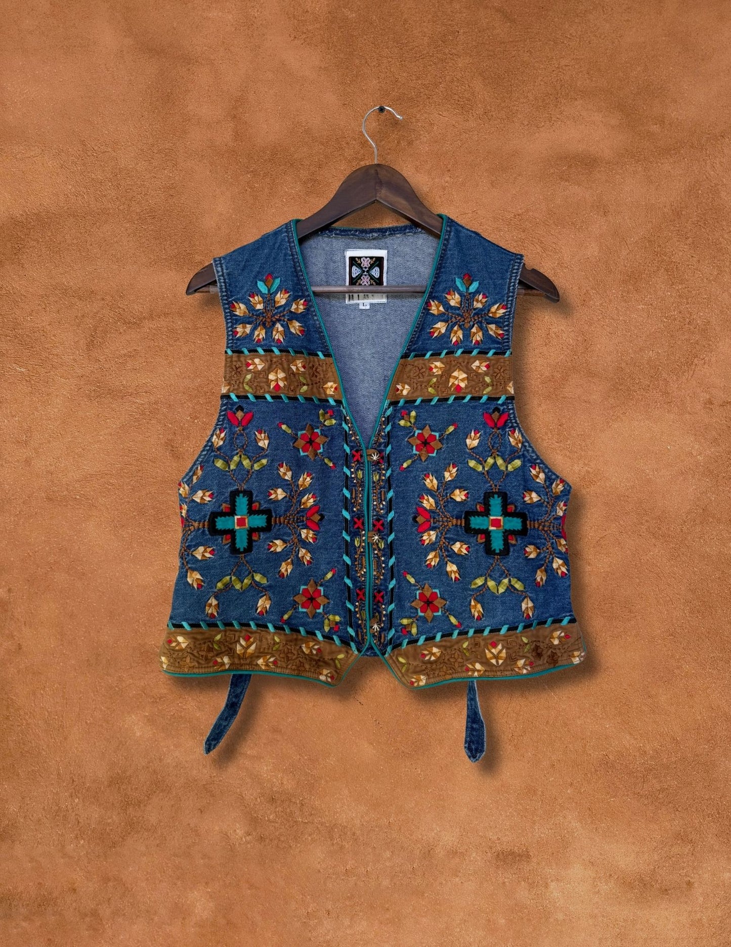 Vintage Embroidered Southwest Vest