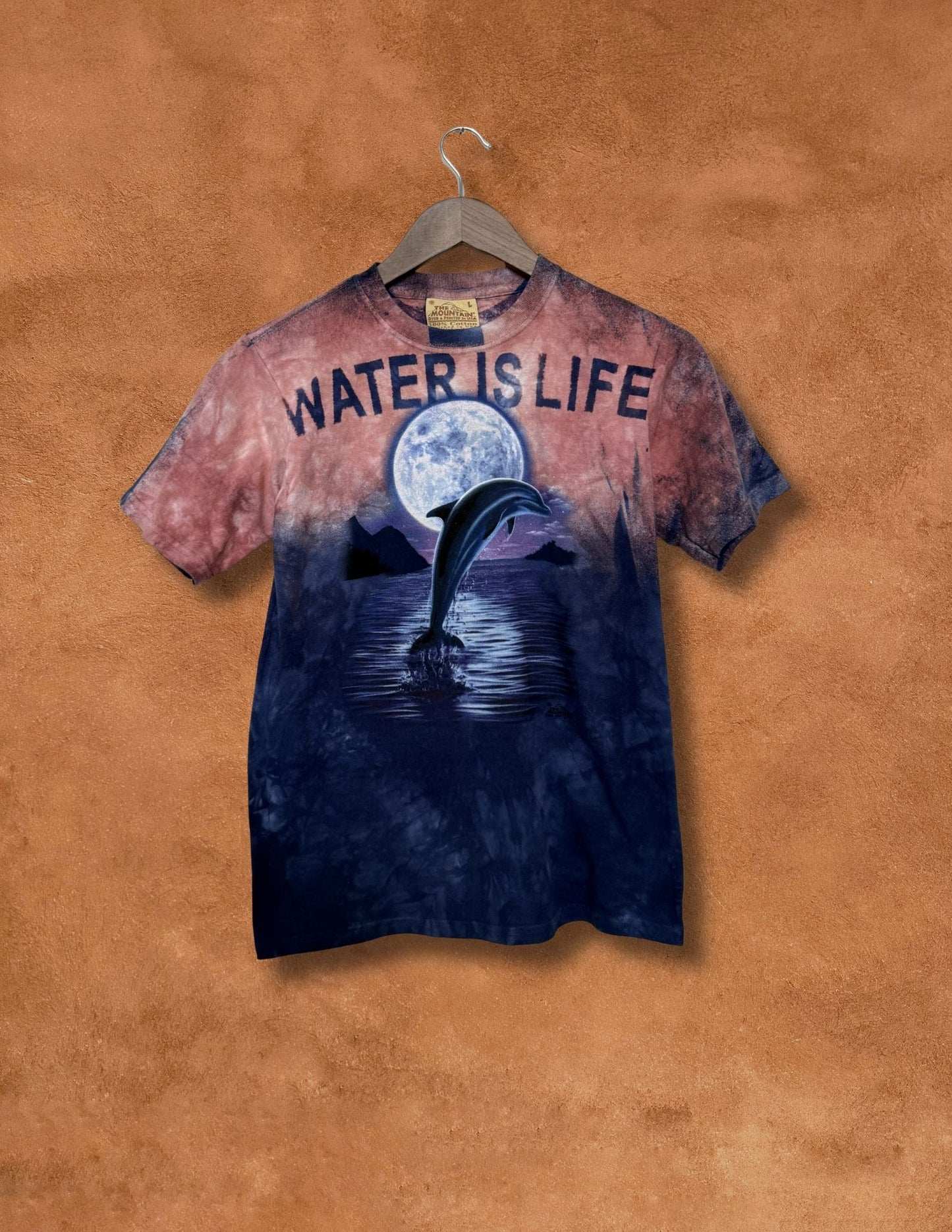 Upcycled Vintage Tee Shirt - Water is Life 34 x 24