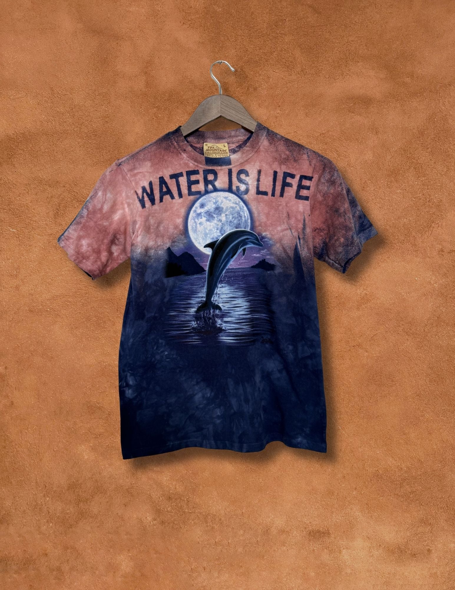 Upcycled Vintage Tee Shirt - Water is Life 34 x 24