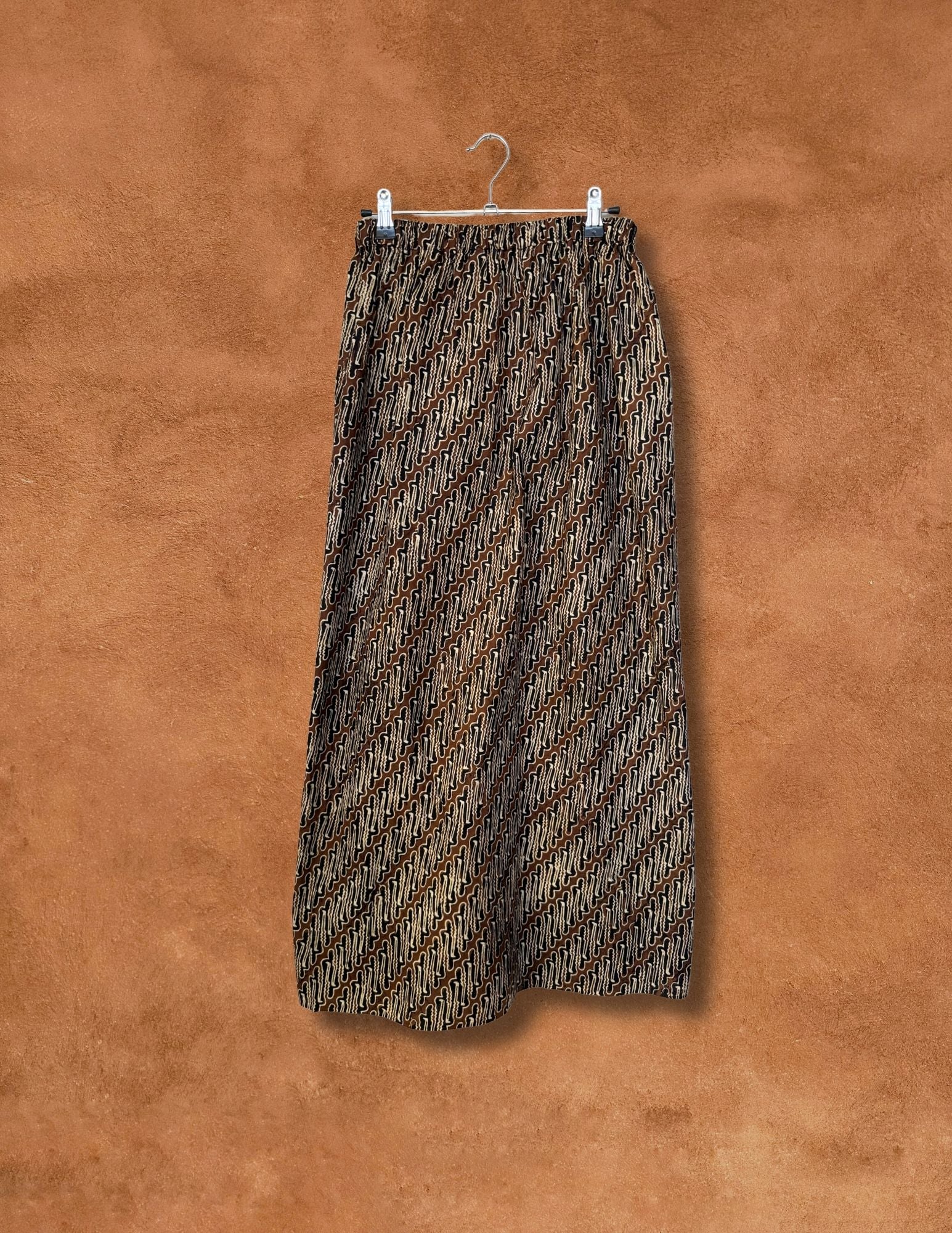 Vintage 70s Handmade Batik Skirt 24 x 36
