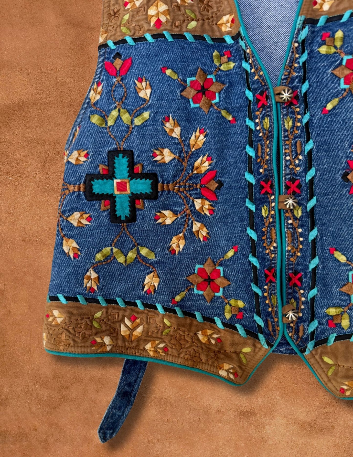 Vintage Embroidered Southwest Vest