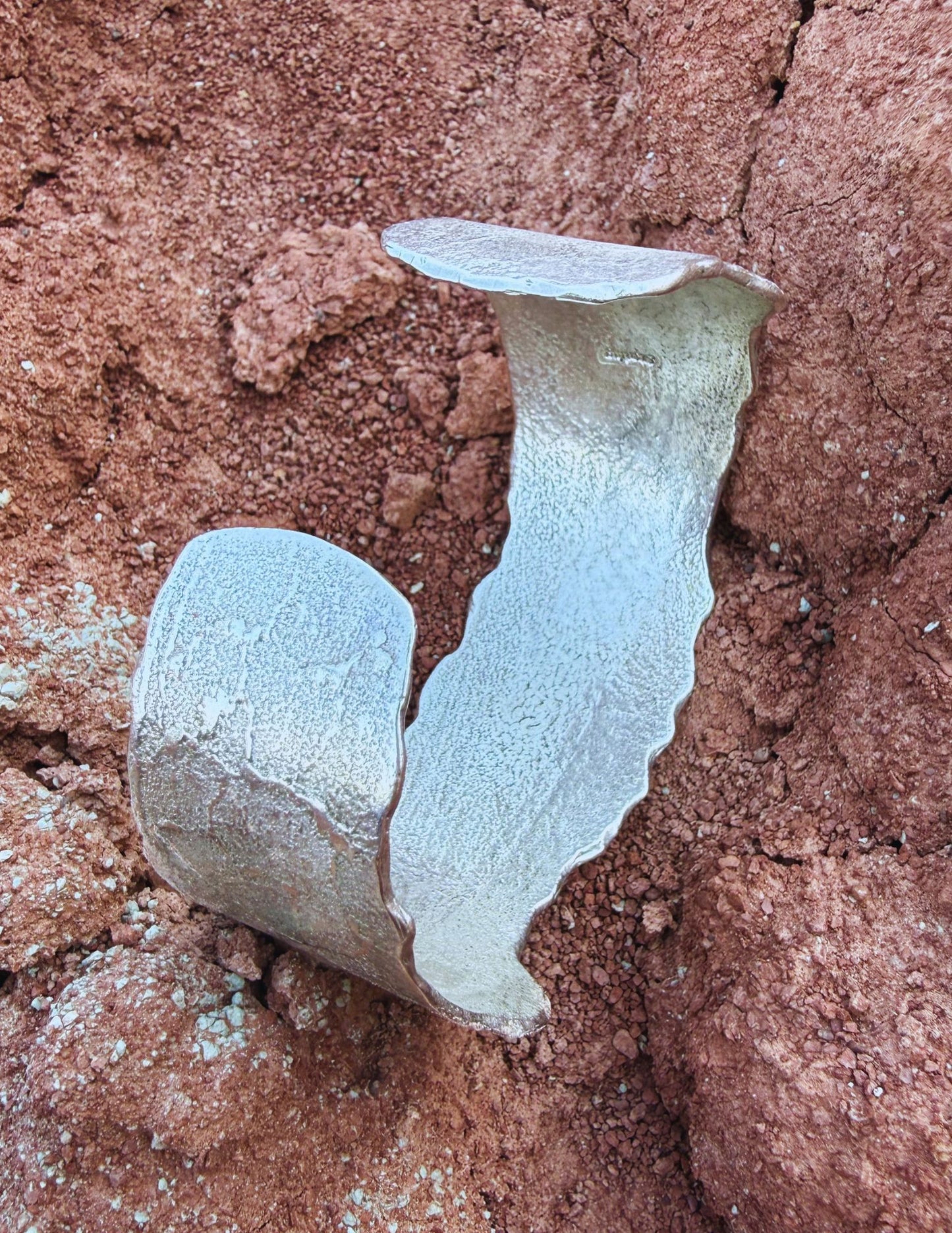 ++ Navajo Made Sterling Silver Earth Cuff++ by  Diné artist Gino Antonio