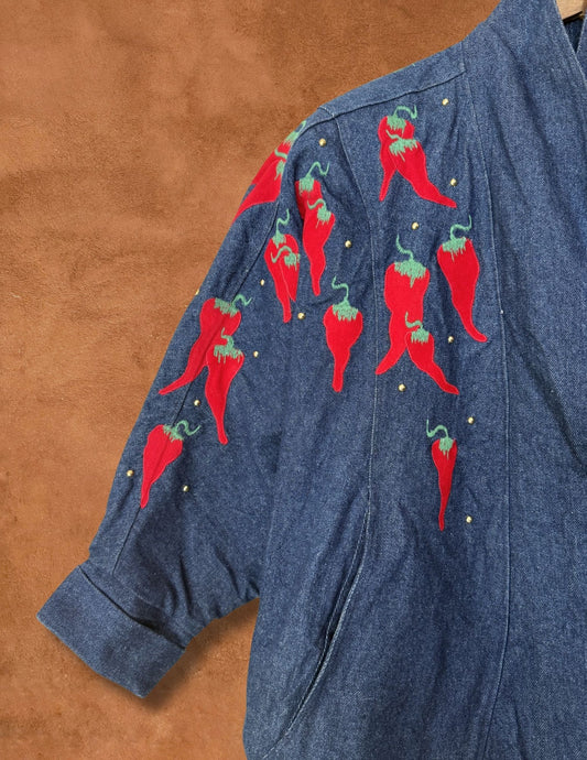 Vintage 80s Red Hot Southwest Jacket 56 x 33
