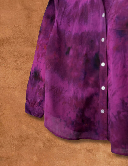 Upcycled Vintage Silk Shirt 40 x 25
