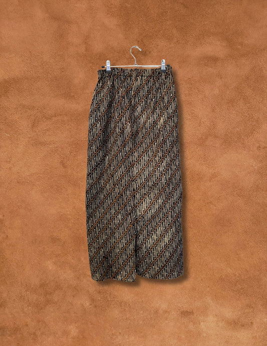 Vintage 70s Handmade Batik Skirt 24 x 36