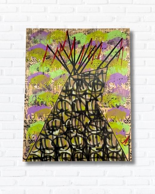 " Graffiti Buffalo Tipi" by The Son of Picasso