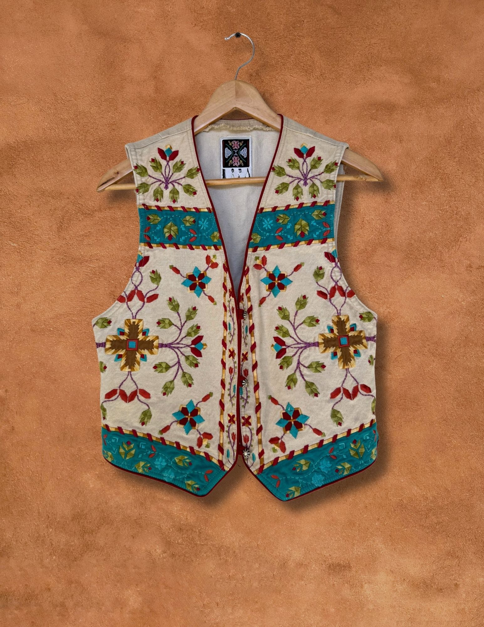 Vintage Embroidered Southwest Vest