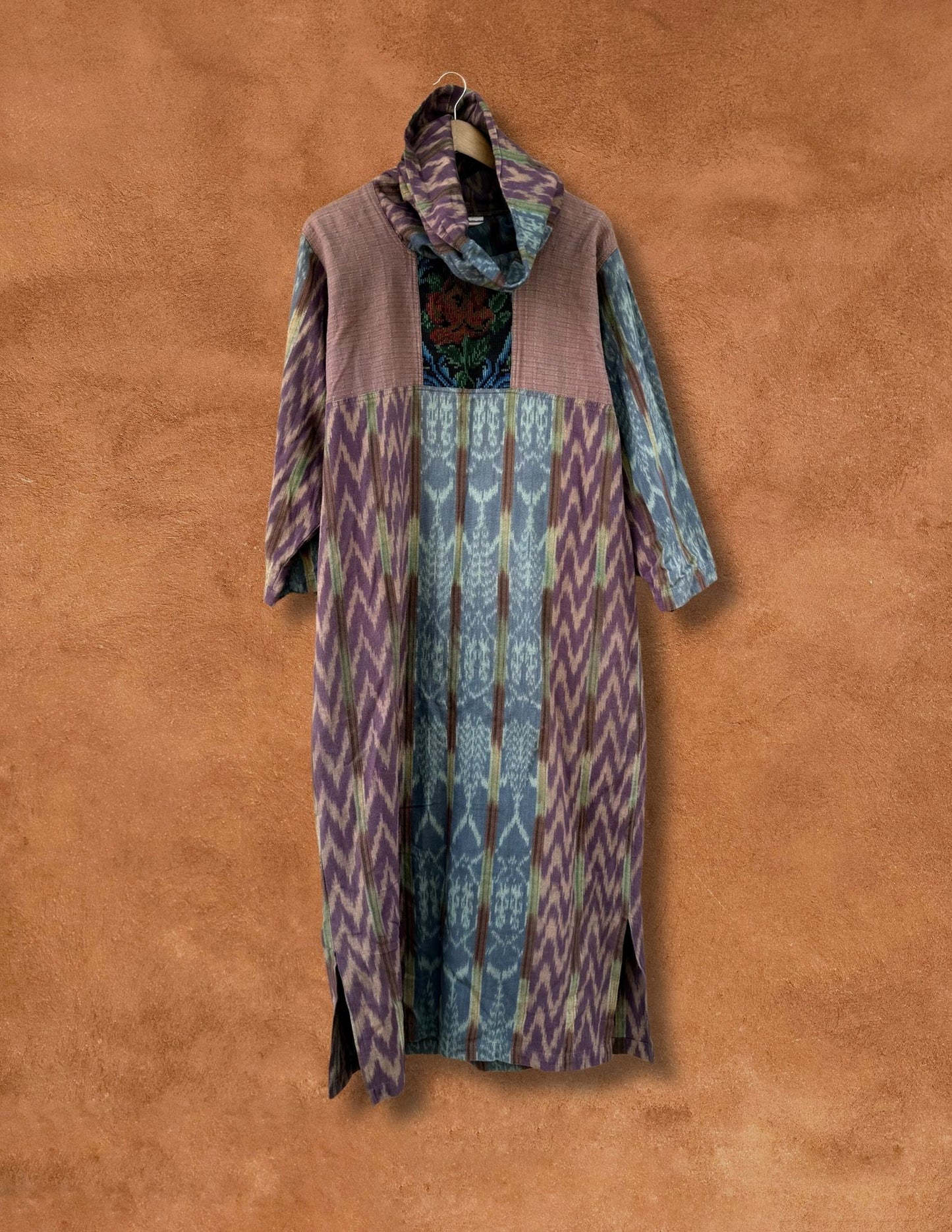 Vintage 70s Ikat Dress