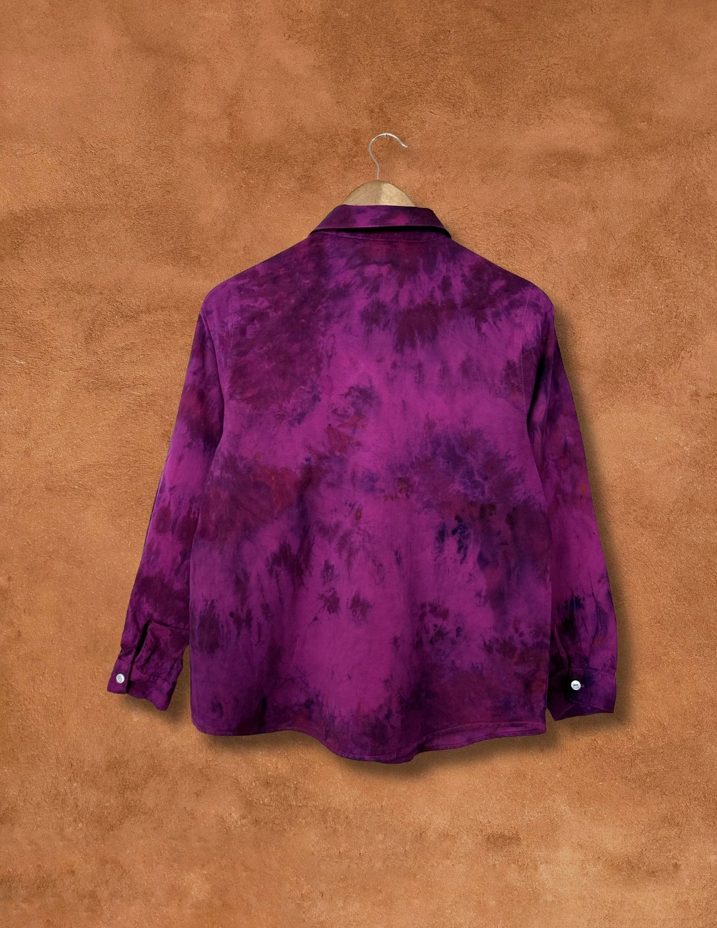 Upcycled Vintage Silk Shirt 40 x 25