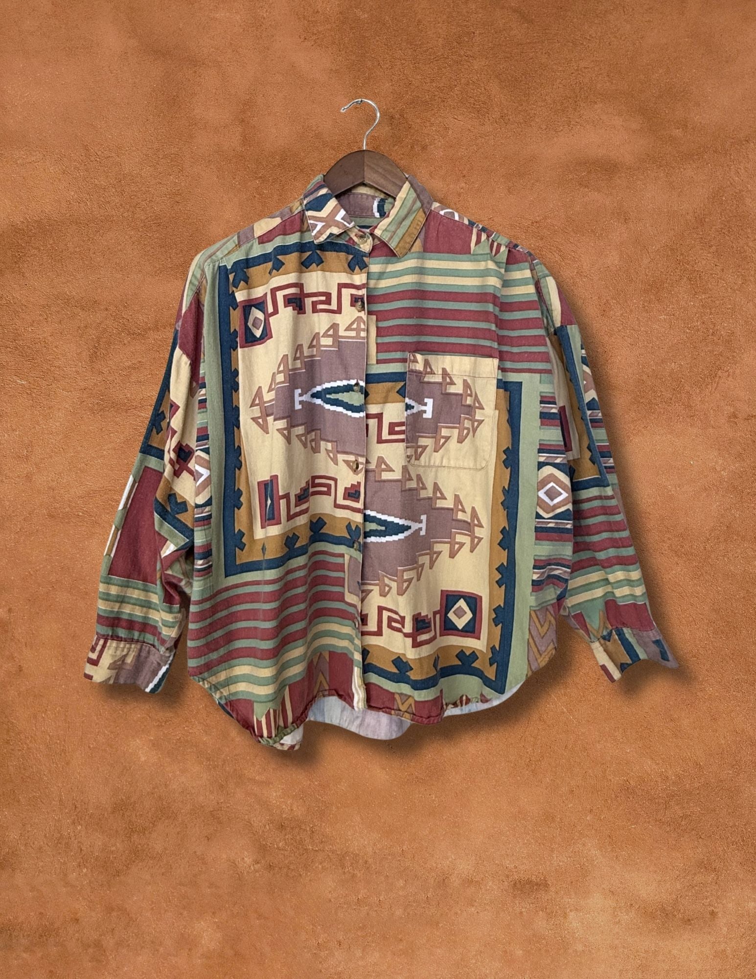 Vintage 90s Southwest Shirt 58 x 26