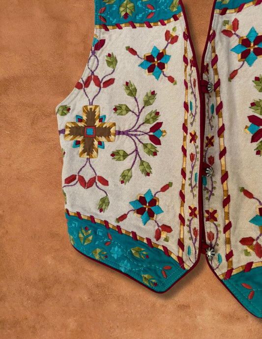 Vintage Embroidered Southwest Vest