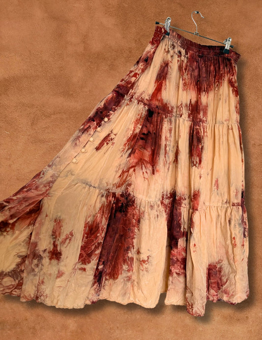 Upcycled Vintage 80s Tiered Skirt