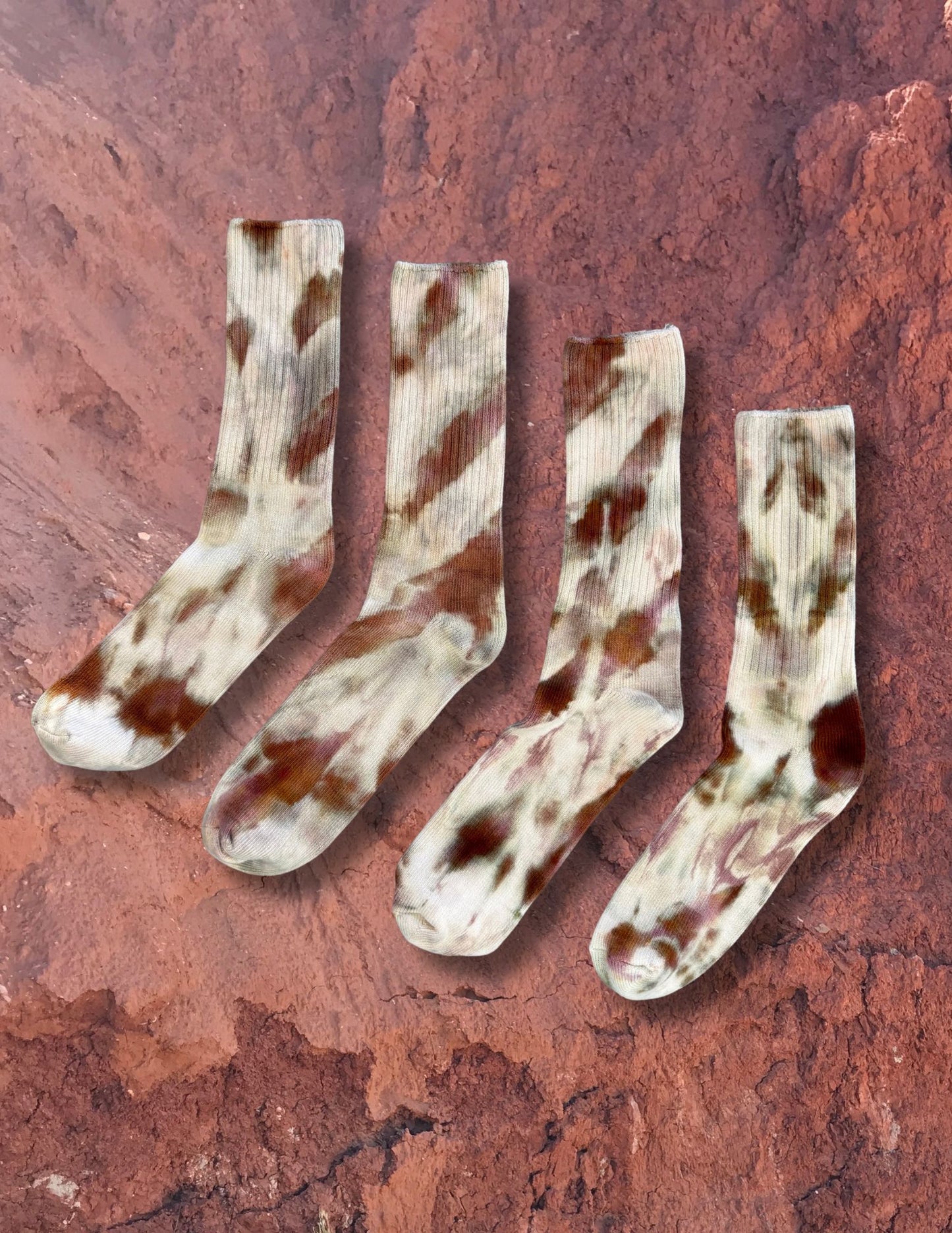 Limited Edition Hand Dyed Softest Socks- Morel