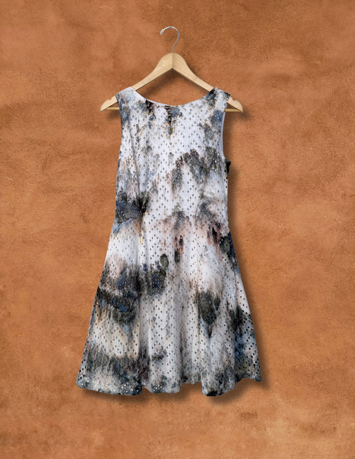 Upcycled Vintage Eyelet Dress 36 x 36