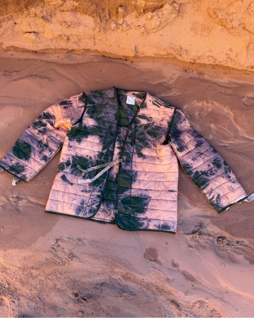 Upcycled Vintage Military Quilted Cardigan B