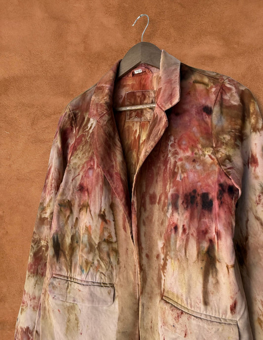 Upcycled Vintage Hand dyed Blazer 38 x 32